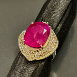 プラチナ ルビー リング Pt900