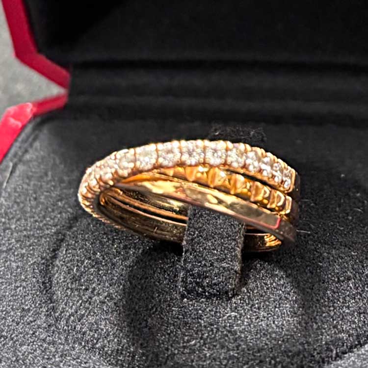 カルティエ エタンセル ドゥ カルティエ ダイヤ リング K18ピンクゴールド