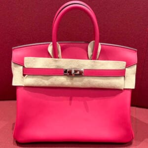 エルメス バーキン25 ローズエクストリーム スイフト シルバー金具 Z刻印