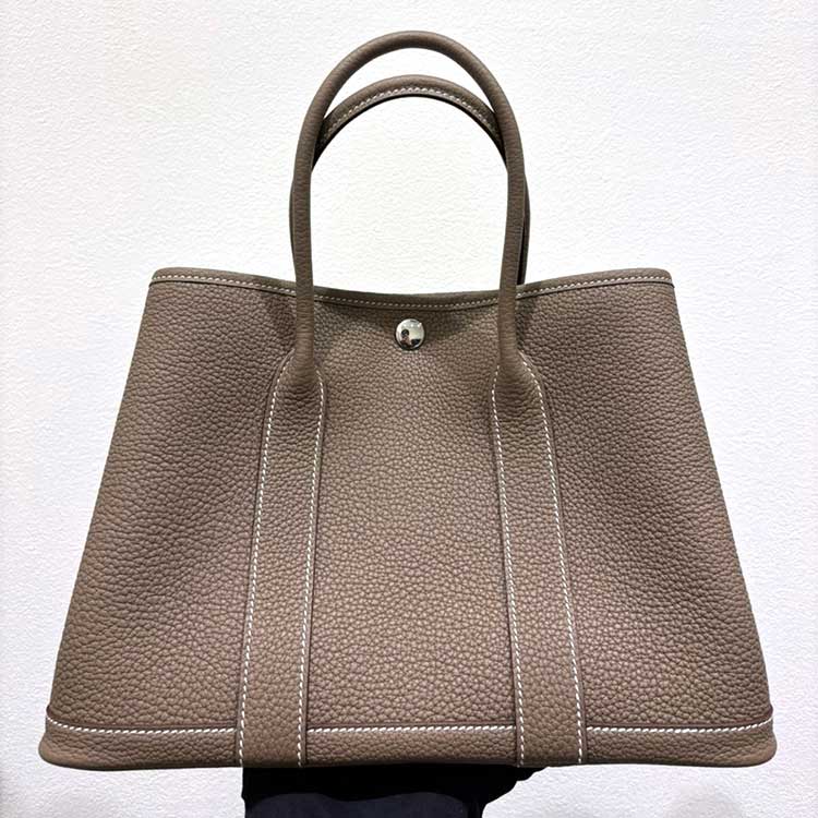 エルメス ガーデンパーティTPM エトゥープ ネゴンダ シルバー金具 K刻印