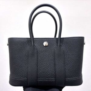 エルメス ネオ・ガーデン23 黒 ネゴンダ シルバー金具 K刻印