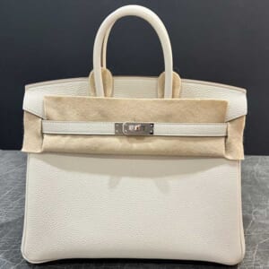エルメス バーキン25 クレ トゴ シルバー金具 G刻印