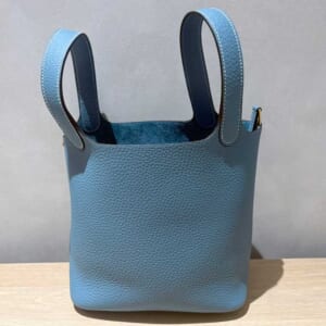 エルメス ピコタンロックPM ニューブルージーン トリヨンクレマンス ゴールド金具 K刻印