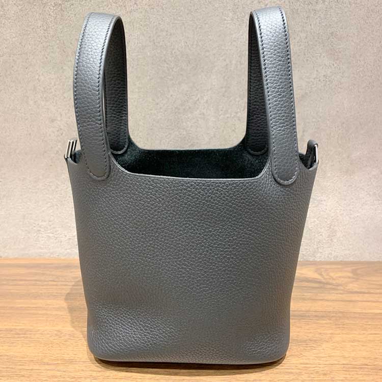 エルメス ピコタンロックPM 黒 トリヨンクレマンス シルバー金具 K刻印