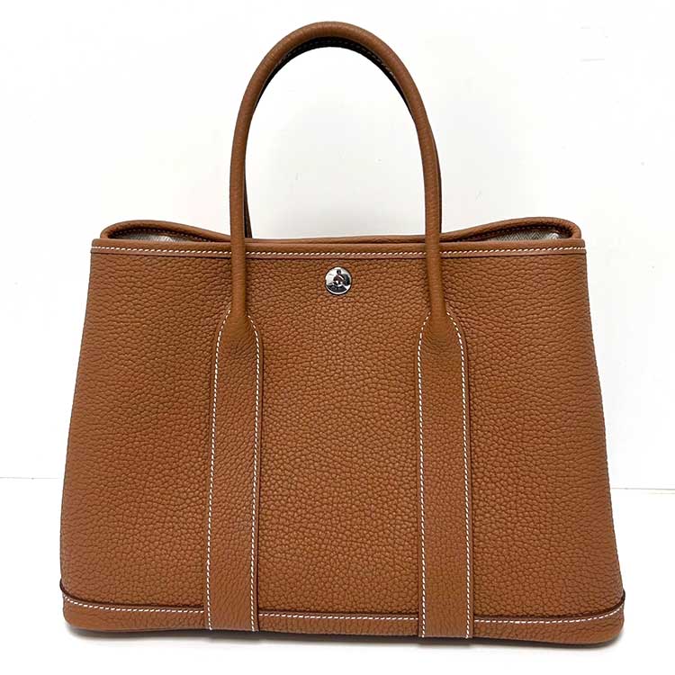 エルメス ガーデンパーティTPM ゴールド ネゴンダ シルバー金具 G刻印