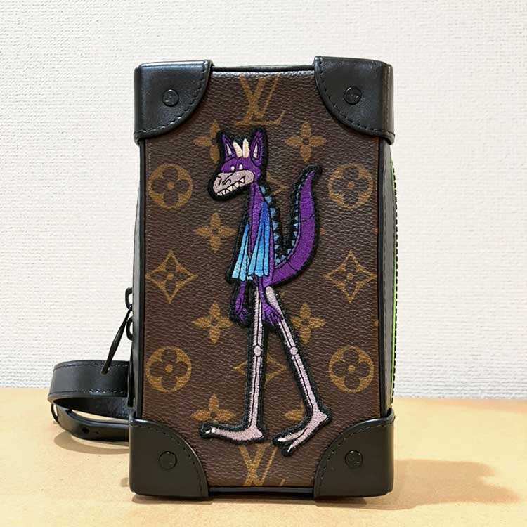 ルイ・ヴィトン モノグラム ソフトトランク・フォーンボックス ノワール マットブラック金具 M80144