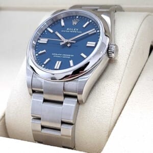 ロレックス オイスター パーペチュアル 36mm メッドブルー文字盤 SS オイスターブレス 126000