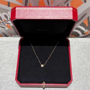 カルティエ ダムール ネックレス ラージ K18イエローゴールド ダイヤモンド0.18ct B7215500