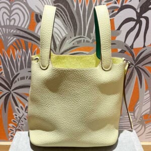 エルメス ピコタンロックPM エクラ ジョーヌミルトン/ヴェールヴェルティゴ トリヨンクレマンス/スイフト W刻印