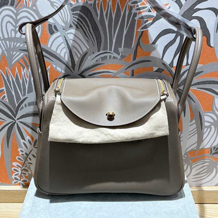 エルメス リンディ26 エトゥープ エヴァーカラー ゴールド金具 G刻印