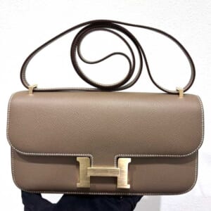 エルメス コンスタンスエラン エトゥープ エプソン マットゴールド金具 K刻印