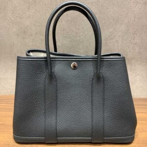 エルメス ガーデンパーティTPM 黒 ネゴンダ シルバー金具 K刻印