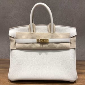 エルメス バーキン25 クレ トゴ ゴールド金具 G刻印