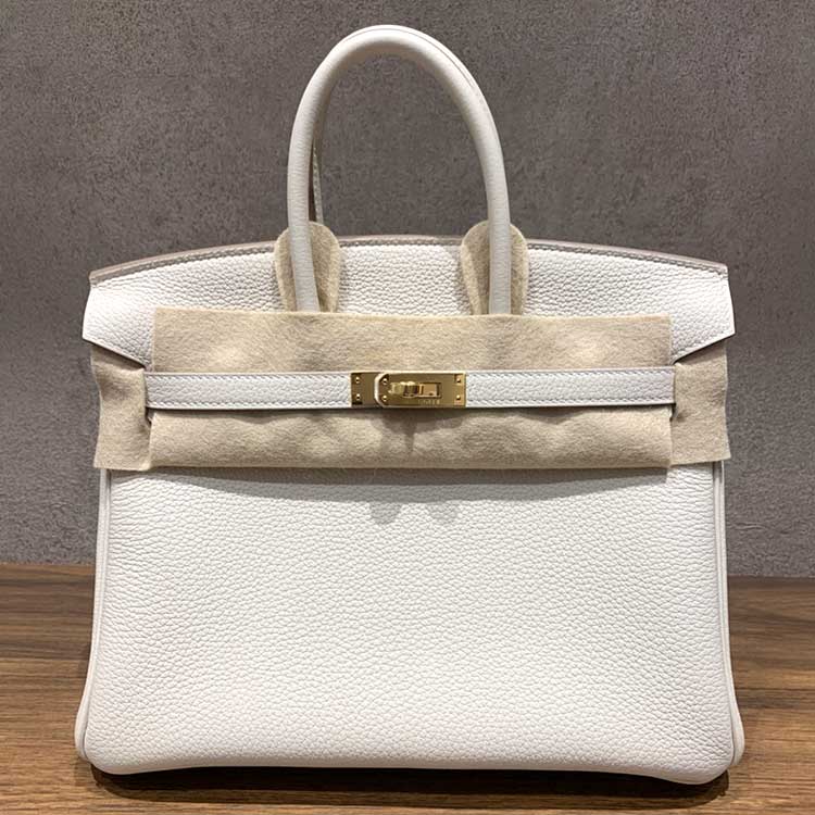 エルメス バーキン25 クレ トゴ ゴールド金具 G刻印