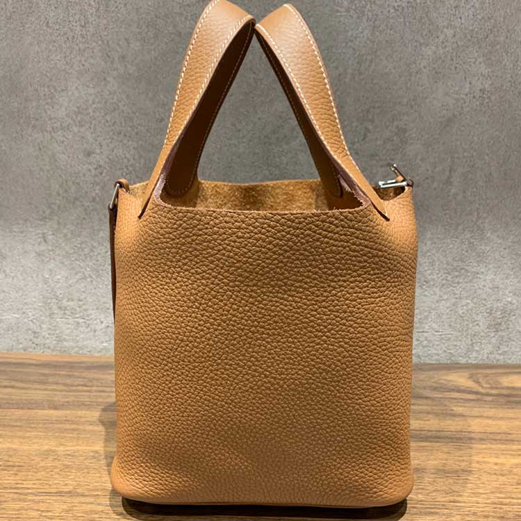 エルメス ピコタンロックPM ゴールド トリヨンクレマンス シルバー金具 W刻印