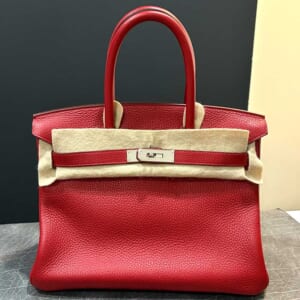 エルメス バーキン30 ルージュカザック トゴ ゴールド金具 A刻印