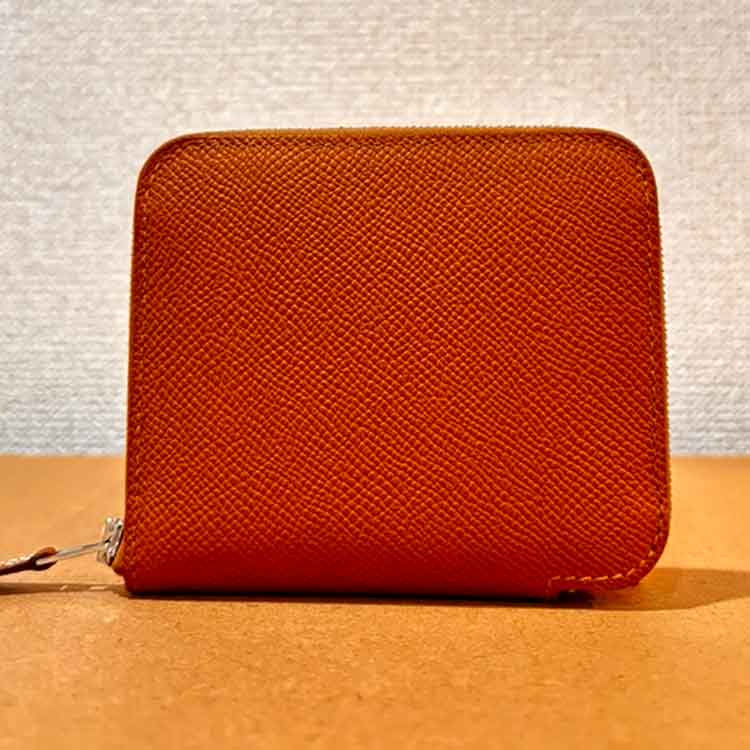 エルメス アザップコンパクト シルクイン ゴールド エプソン シルバー金具