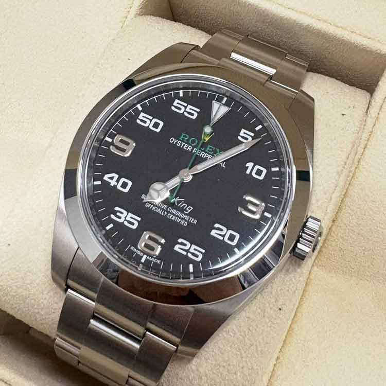 ロレックス エアキング 40mm ブラック SS オイスター 116900