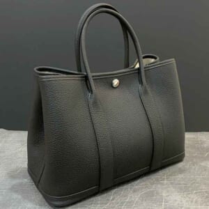 エルメス ガーデンパーティTPM 黒 ネゴンダ シルバー金具 G刻印