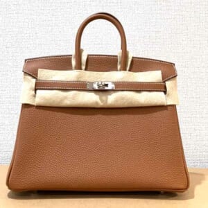 エルメス バーキン25 ゴールド トゴ シルバー金具 G刻印