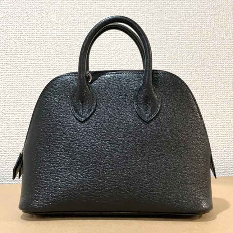 エルメス ボリード1923ミニ 黒 シェブルシャムキラ シルバー金具
