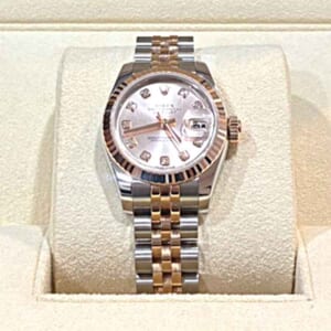 ロレックス デイトジャスト 26mm ピンク/10Pダイヤモンド SS/K18ピンクゴールド 自動巻き ジュビリーブレス179171G