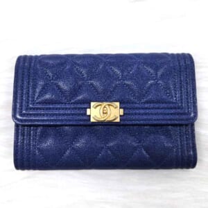 シャネル ボーイシャネル 三つ折り財布