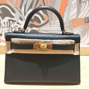 エルメス ミニケリー2 ブラック エプソン ゴールド金具 G刻印
