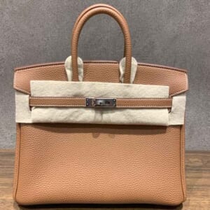 エルメス バーキン25 ゴールド トゴ シルバー金具