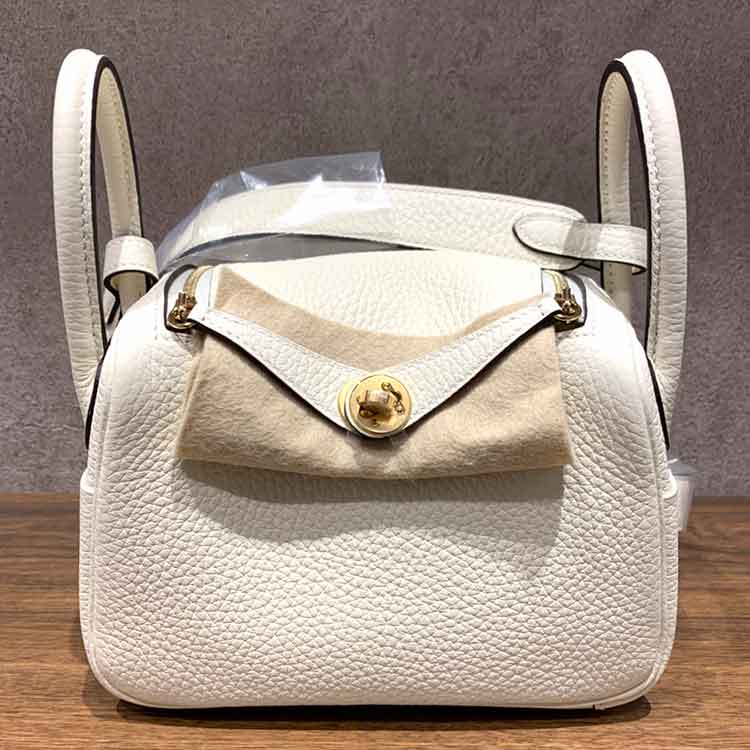 エルメス リンディミニ クリーム トリヨンクレマンス ゴールド金具