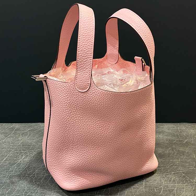 エルメス ピコタンロックPM ローズサクラ トリヨンクレマンス シルバー金具 K刻印
