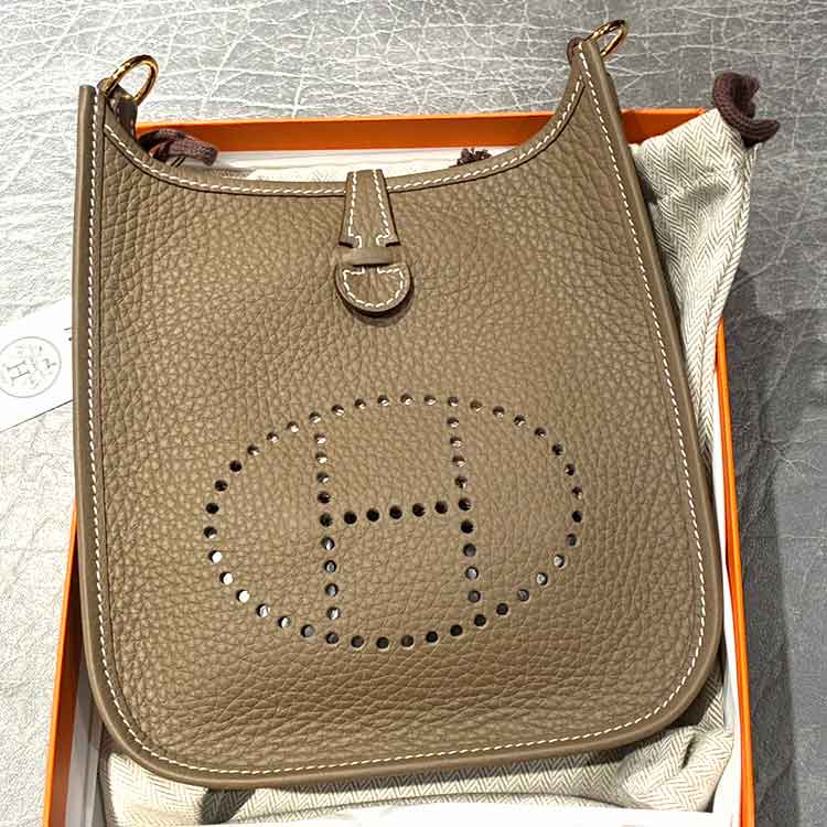 エルメス エブリンTPM エトゥープ トリヨンクレマンス ゴールド金具 K刻印 K刻印