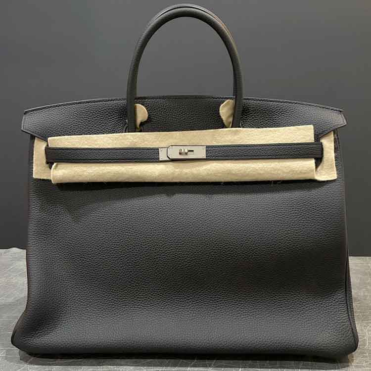エルメス バーキン40 黒 トゴ シルバー金具 Y刻印