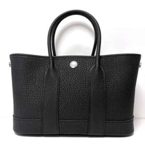 エルメス ネオ・ガーデン23 黒 ネゴンダ シルバー金具 K刻印