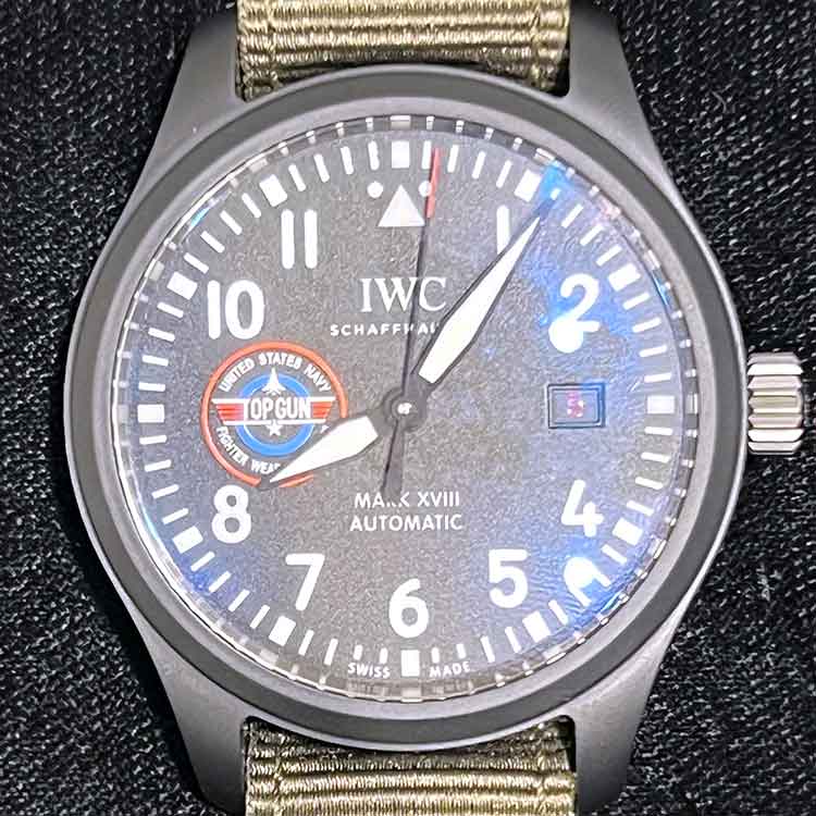 IWC パイロットウォッチ マークXVIII トップガン SFTI 41mm ブラック文字盤 CE/ファブリック IW324712
