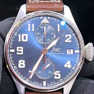 IWC ビッグ・パイロット・ウォッチ モノプッシャー プティ プランス 世界限定500本 46mm ブルー文字盤 SS/レザー IW515202