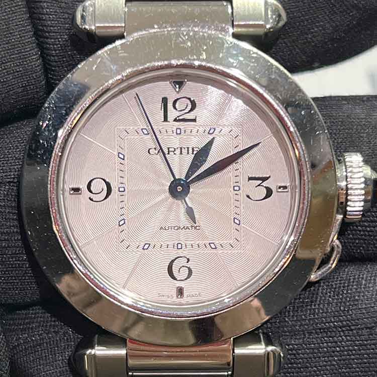 カルティエ パシャ ドゥ カルティエ 35mm シルバー SS WSPA0013