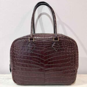 エルメス プリュム28 エベンヌ ニロティカスマット ゴールド金具