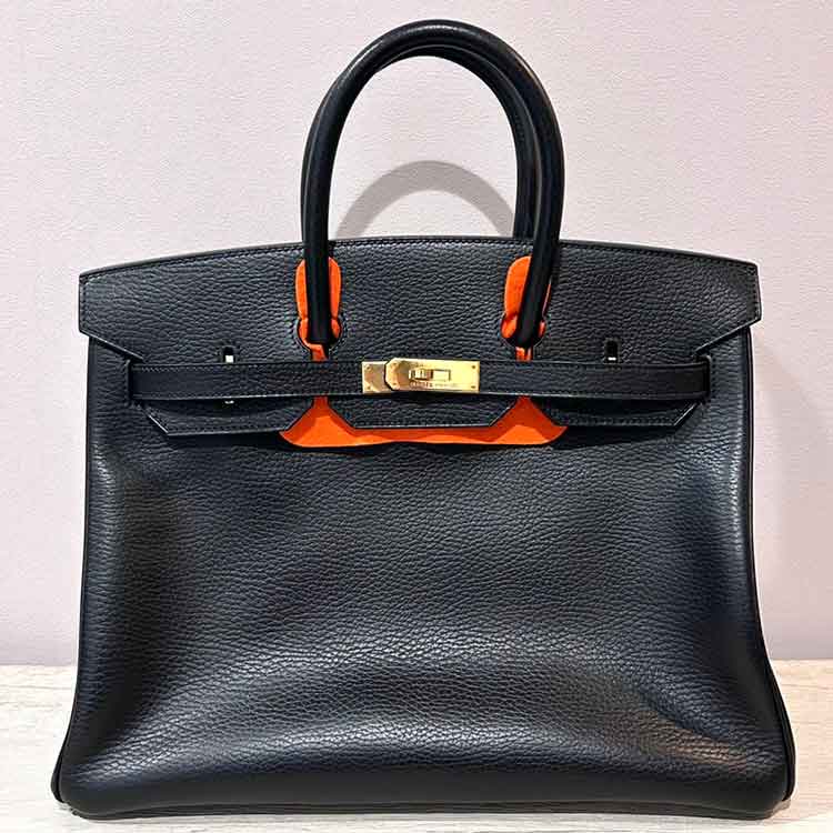 エルメス バーキン35 黒 アルデンヌ ゴールド金具