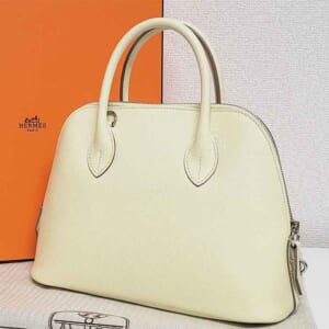 エルメス ボリード1923 25 ヴェルソ ジョーヌミルトン/クレ エプソン シルバー金具 W刻印