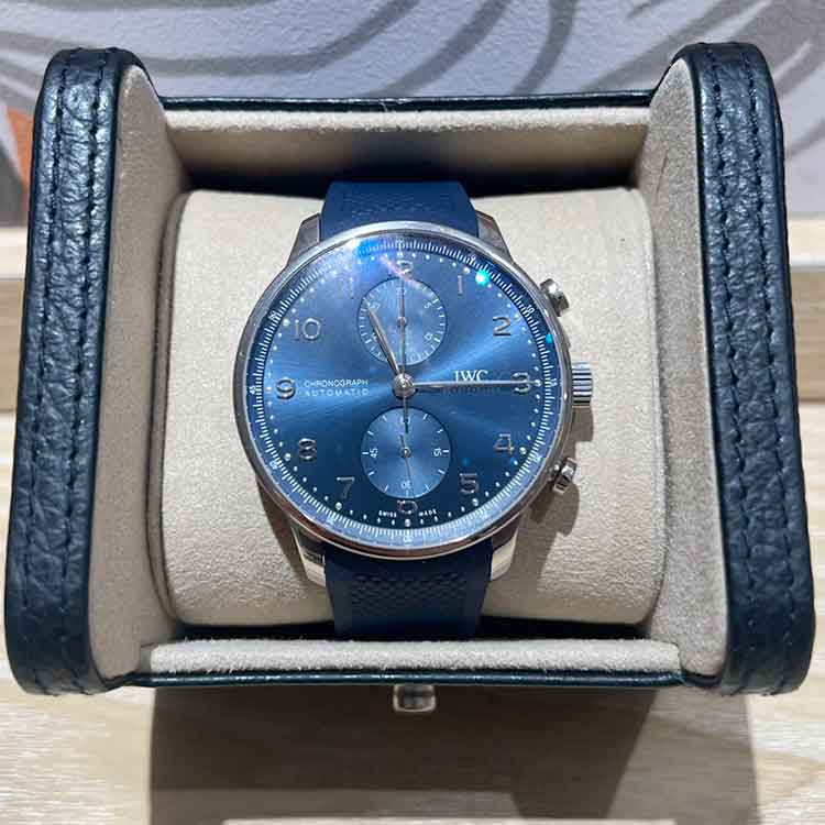 IWC ポルトギーゼ・クロノグラフ 41mm ブルー SS/ラバー IW371606