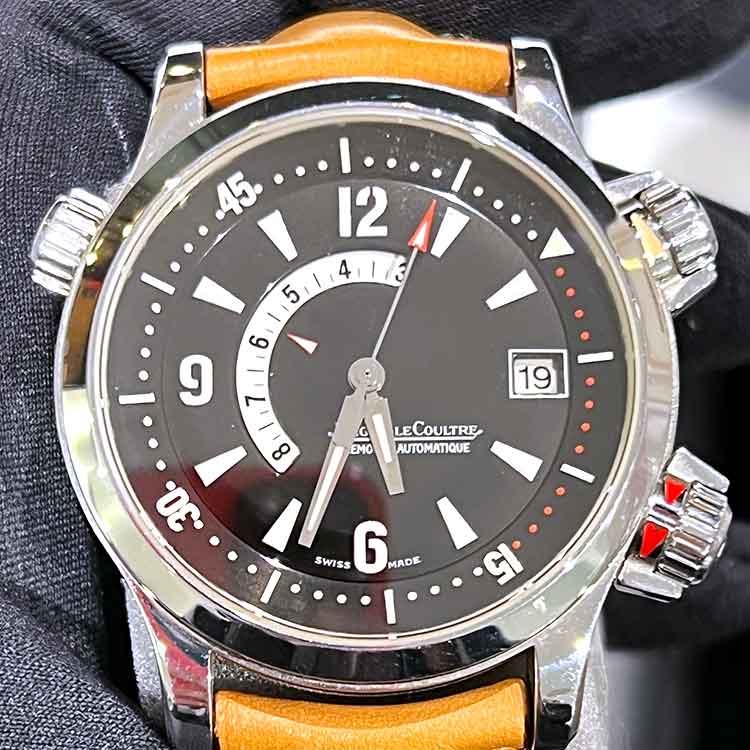 ジャガー・ルクルト マスターコンプレッサー メモボックス 41.5mm ブラック SS/レザー 146.8.97