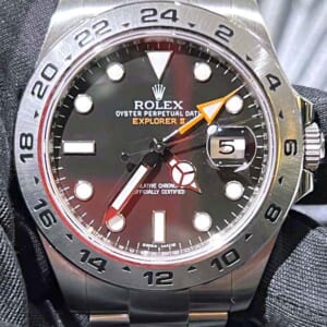 ロレックス エクスプローラー2 42mm ブラック文字盤 SS 216570