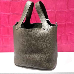 エルメス ピコタンロックPM ヴェールロデン トリヨンクレマンス シルバー金具 G刻印