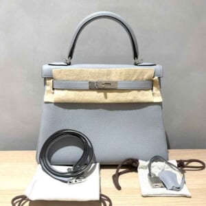 エルメス ケリー28 グリパンタン トゴ シルバー金具 K刻印