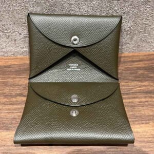 エルメス カルヴィ デュオ ヴェールロデン エプソン シルバー金具 K刻印