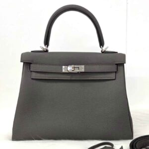 エルメス ケリー25 エタン トゴ シルバー金具 Z刻印