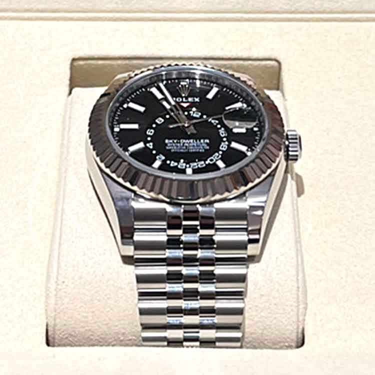 ロレックス スカイドゥエラー 42mm ブラック SS/K18ホワイトゴールド 336934 ランダムシリアル