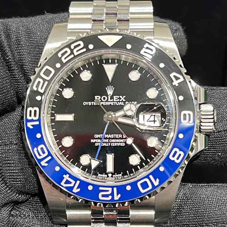 ロレックス GMTマスター2 40mm ブラック SS 126710BLNR