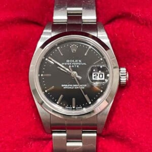 ロレックス オイスター パーペチュアル デイト 26mm ブラック文字盤 SS 79160